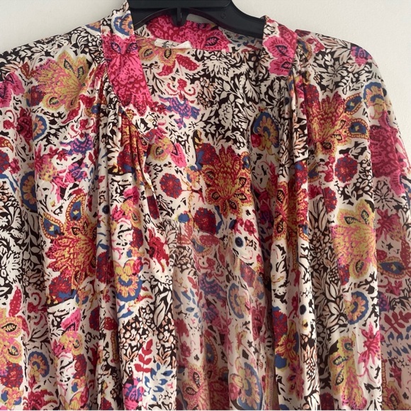 Free People Slinkin Robe & Harem Pants Set In Ivory Combo - Picture 8 of 16